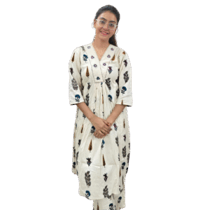 Cream Printed Co-Ord Set