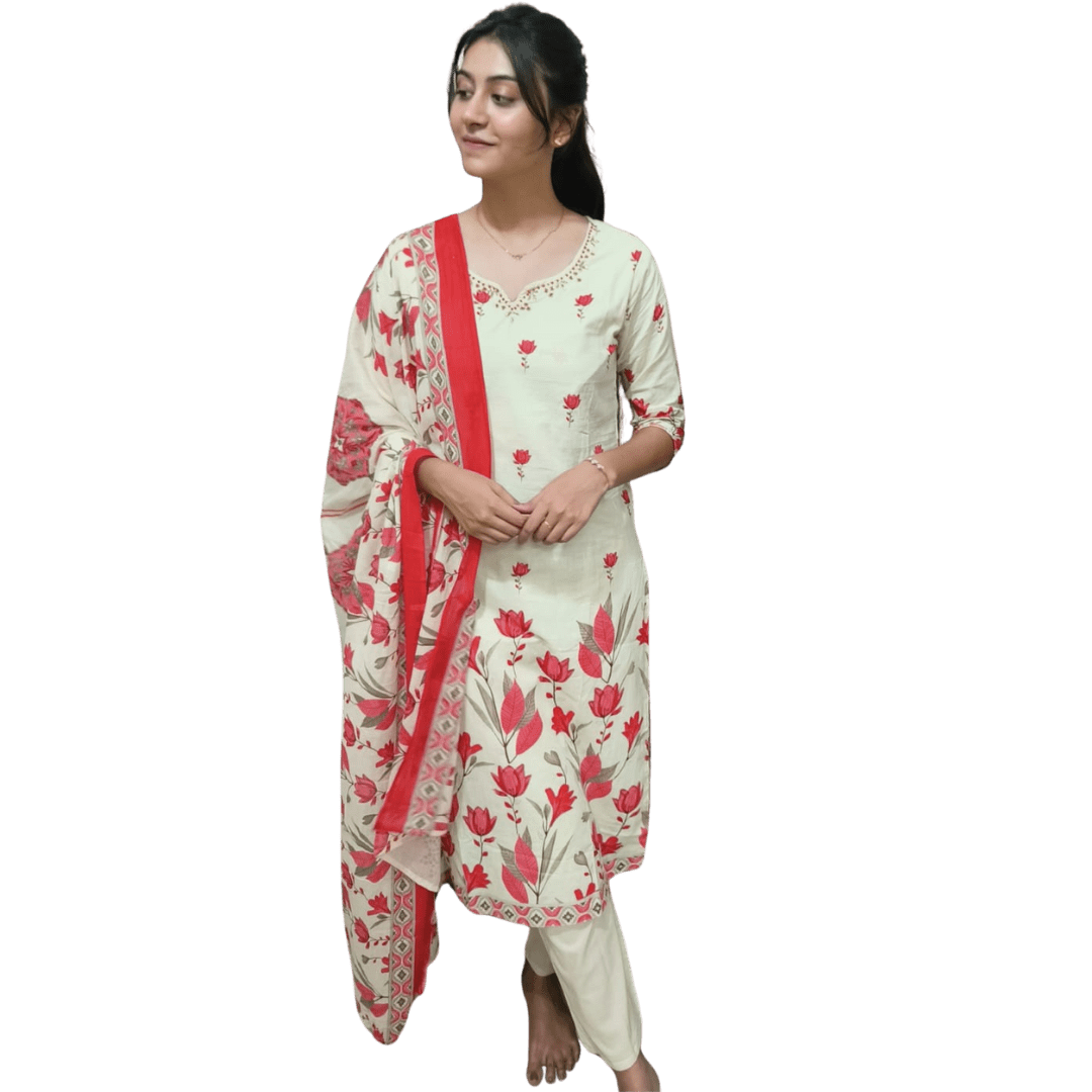 Ivory Bloom Suit Set