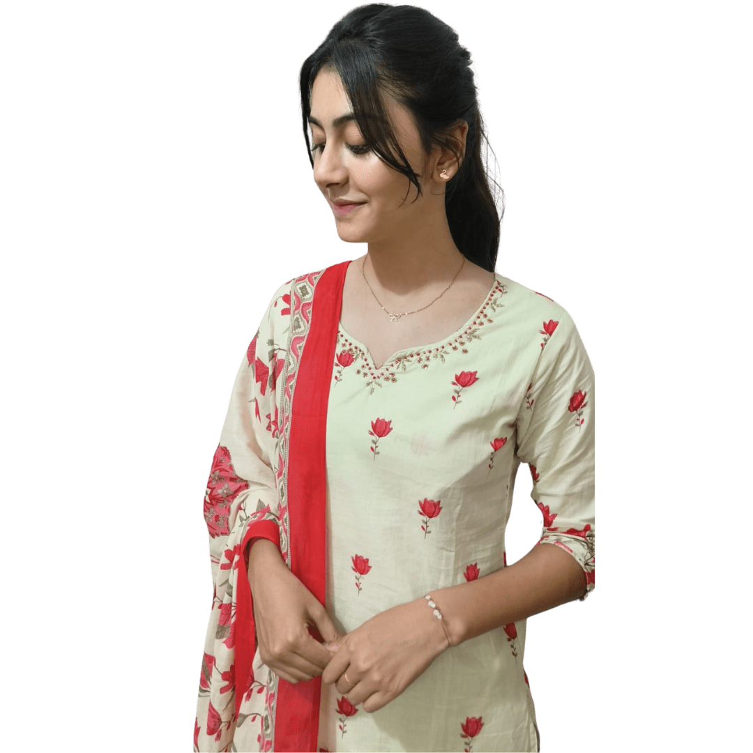 Ivory Bloom Suit Set - Image 2