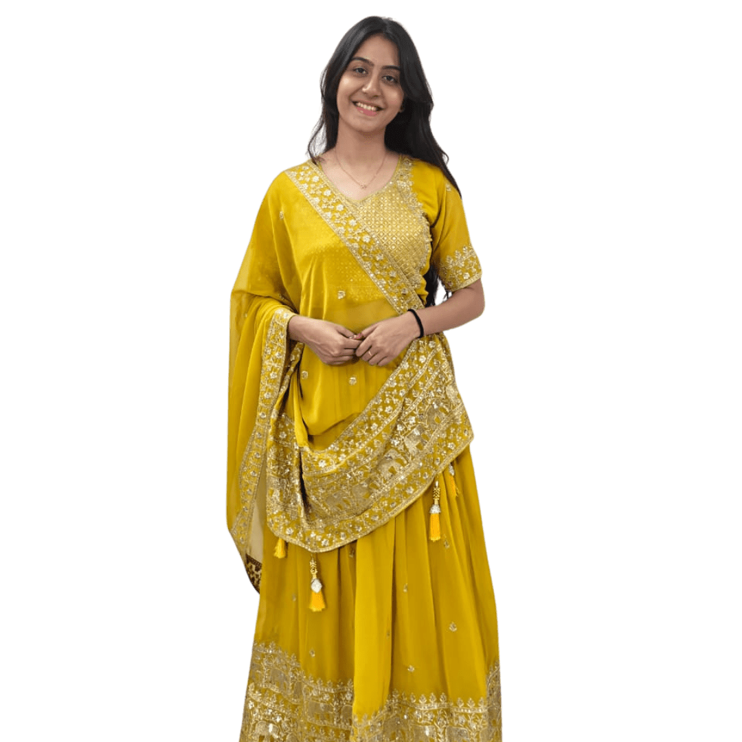 Haldi Glow Lehenga - Image 3