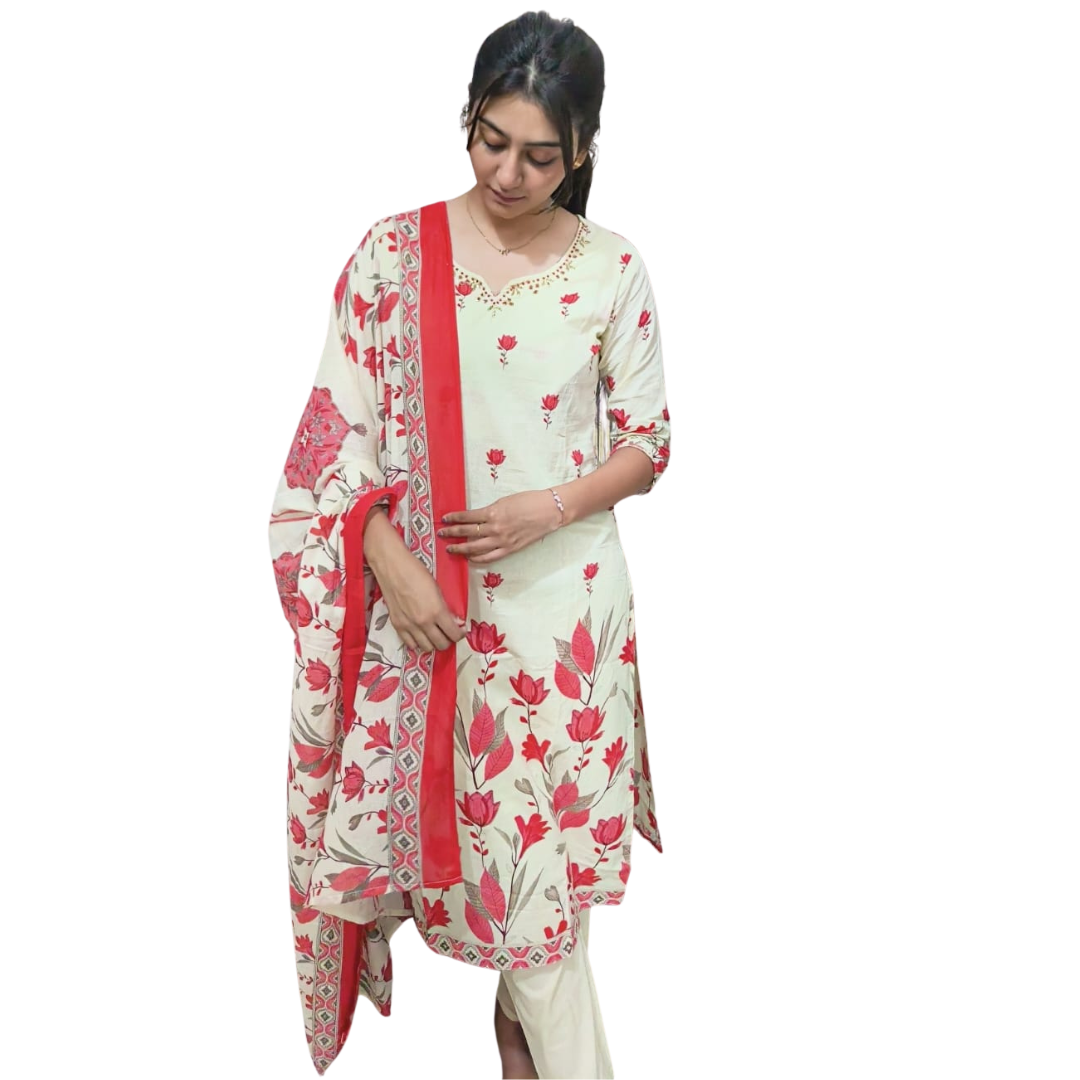 Ivory Bloom Suit Set - Image 3