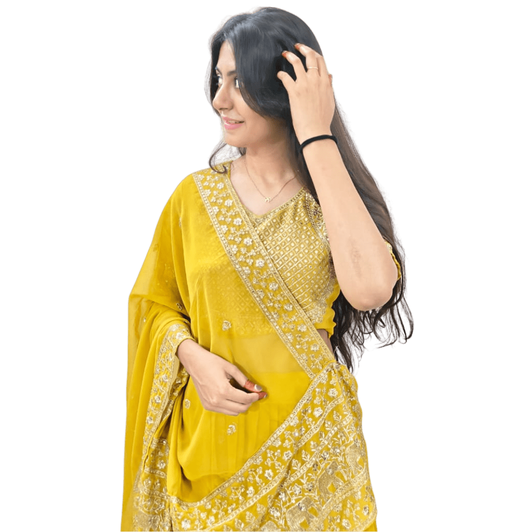 Haldi Glow Lehenga - Image 2